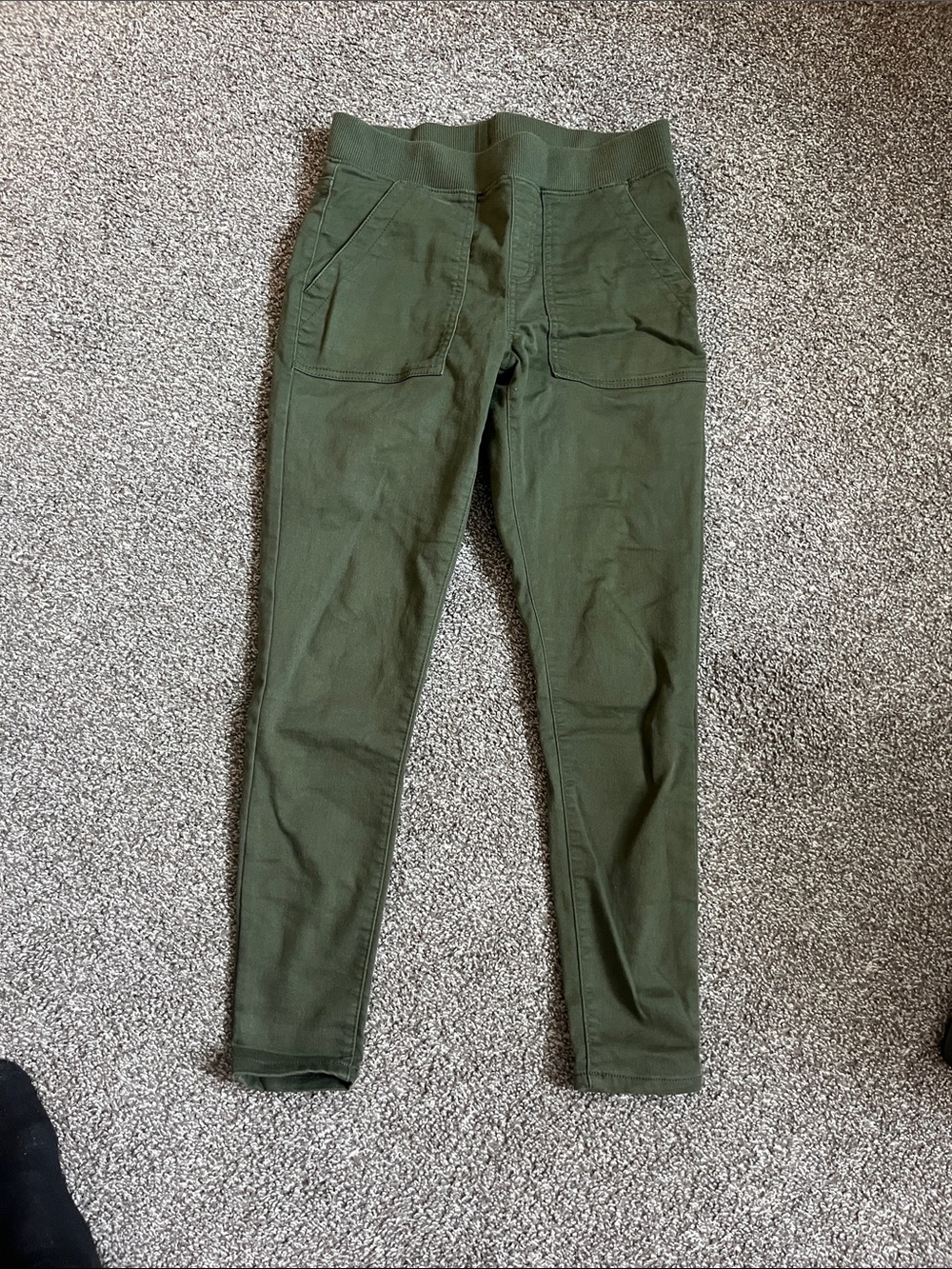 Olive Green Slim Pants